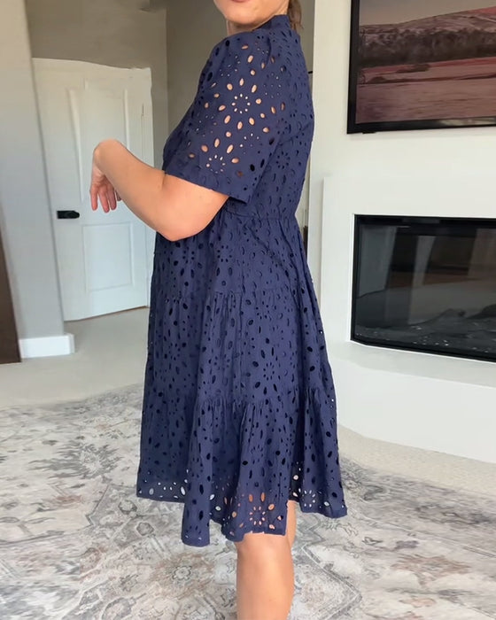 Kjole Ståkrage Hull A-Linje