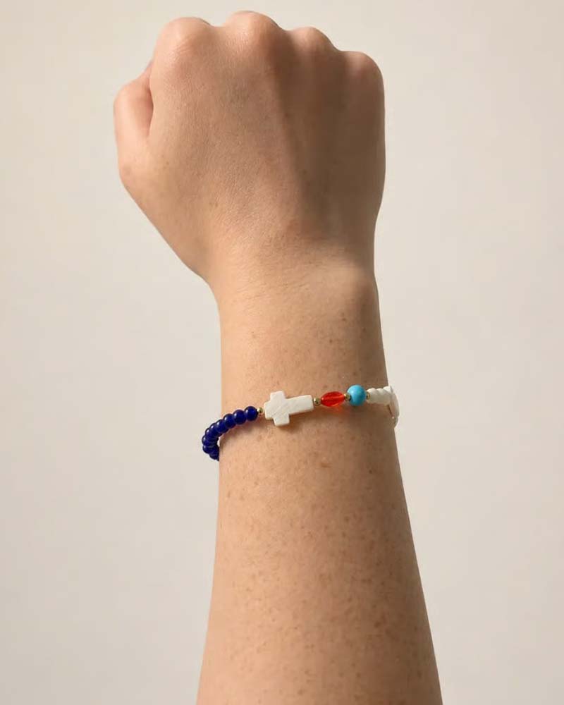✝️ Håndlaget Jesus Armbånd ❤️ Bær Historien. Bær Troen.