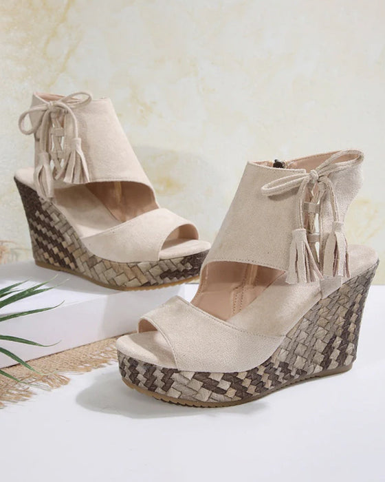 👡Sandaler Dames Åpen Tå Plattform Wedge Dusker