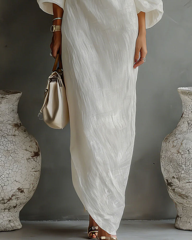 Kjole Modisk Off-Shoulder Lang