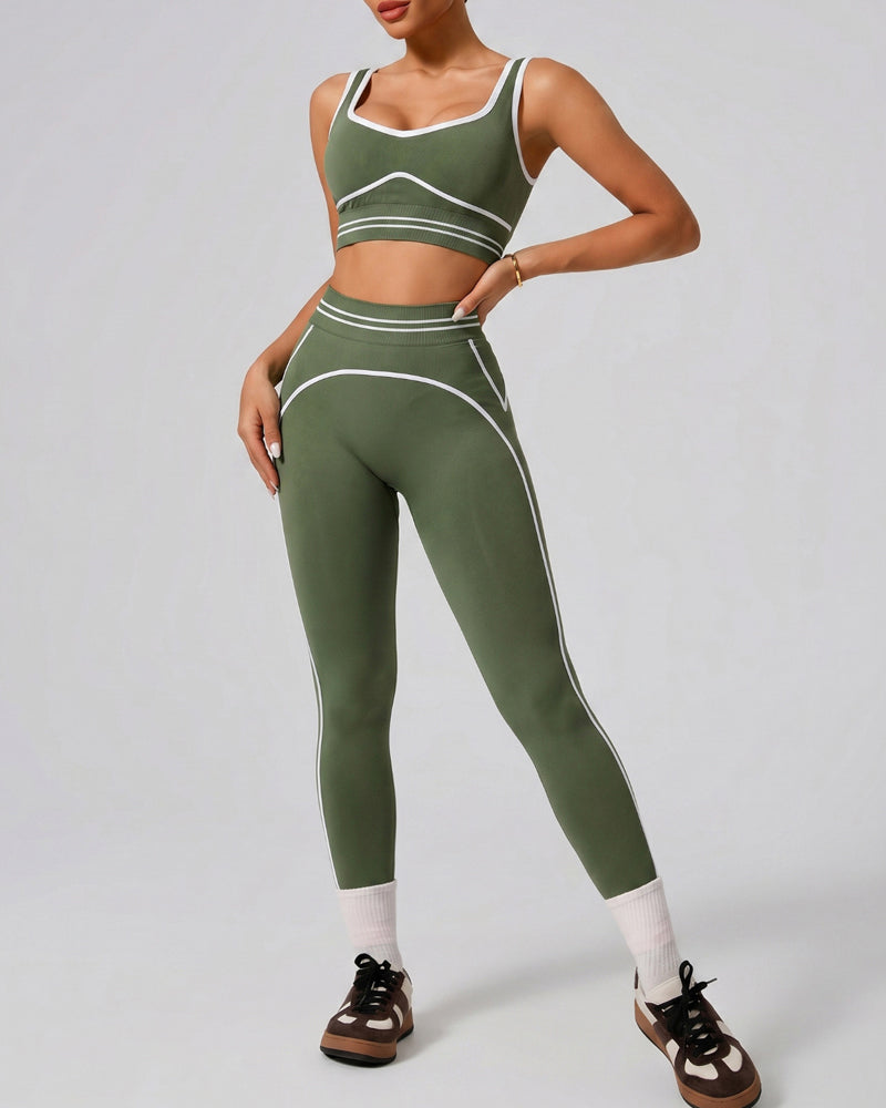 Set Sport Tank Høy Midje Yoga