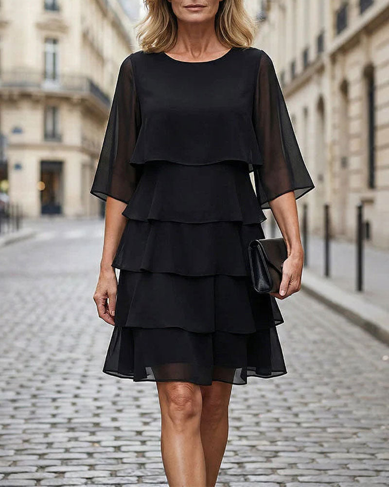 Kjole Løs Rund Hals Kake