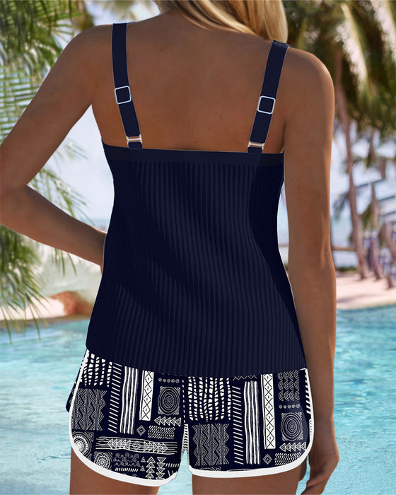 Badedrakt Grafisk Trykk To-Del