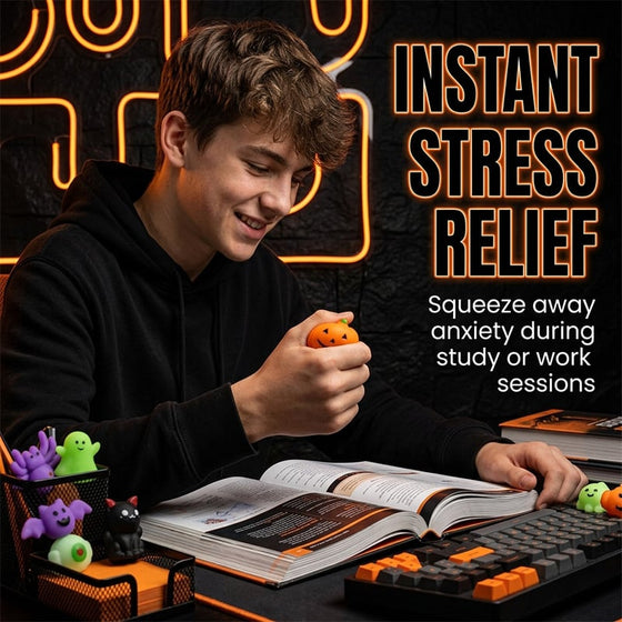 Halloween-squishies stressavlastende lekesett