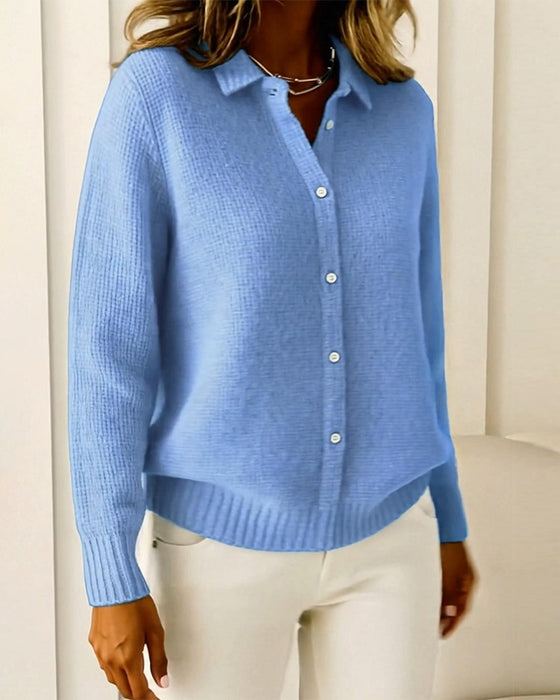 Cardigan Mote Slag Knapp