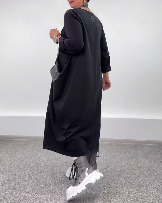 Kjole casual mote løs halterhals