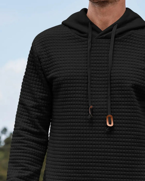 Hoodie Menn Hetter Solid