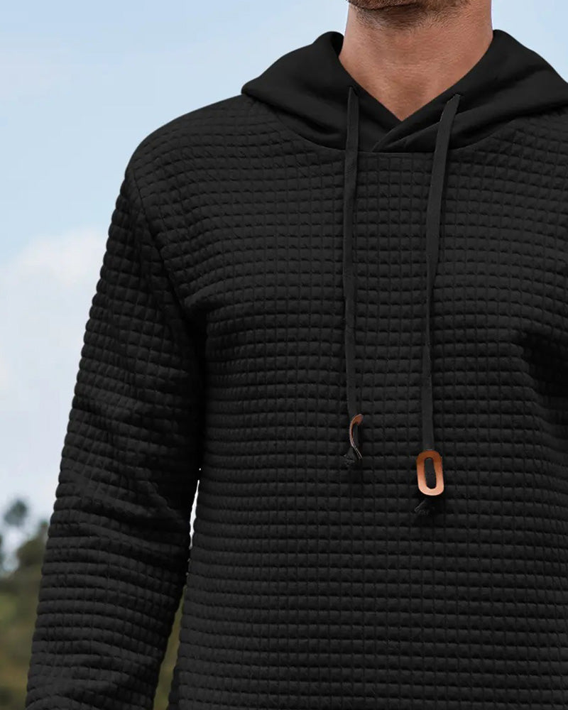 Hoodie Menn Hetter Solid