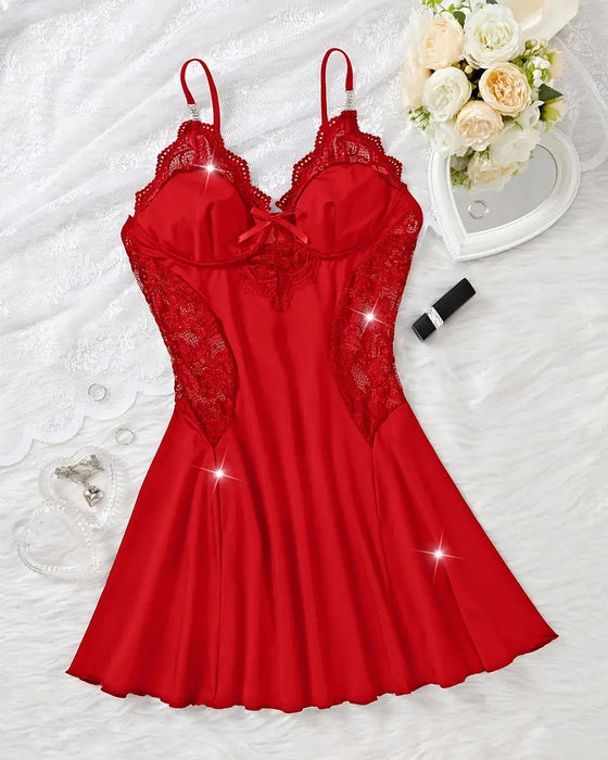 Nattkjole Sexig Strømpeholder