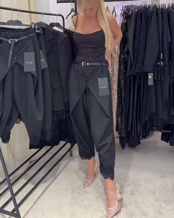 Bukser Modisk Knipling Stitching Harem