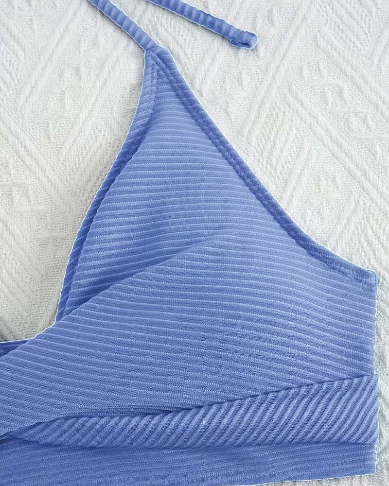 Bikini Halter Høy Midje