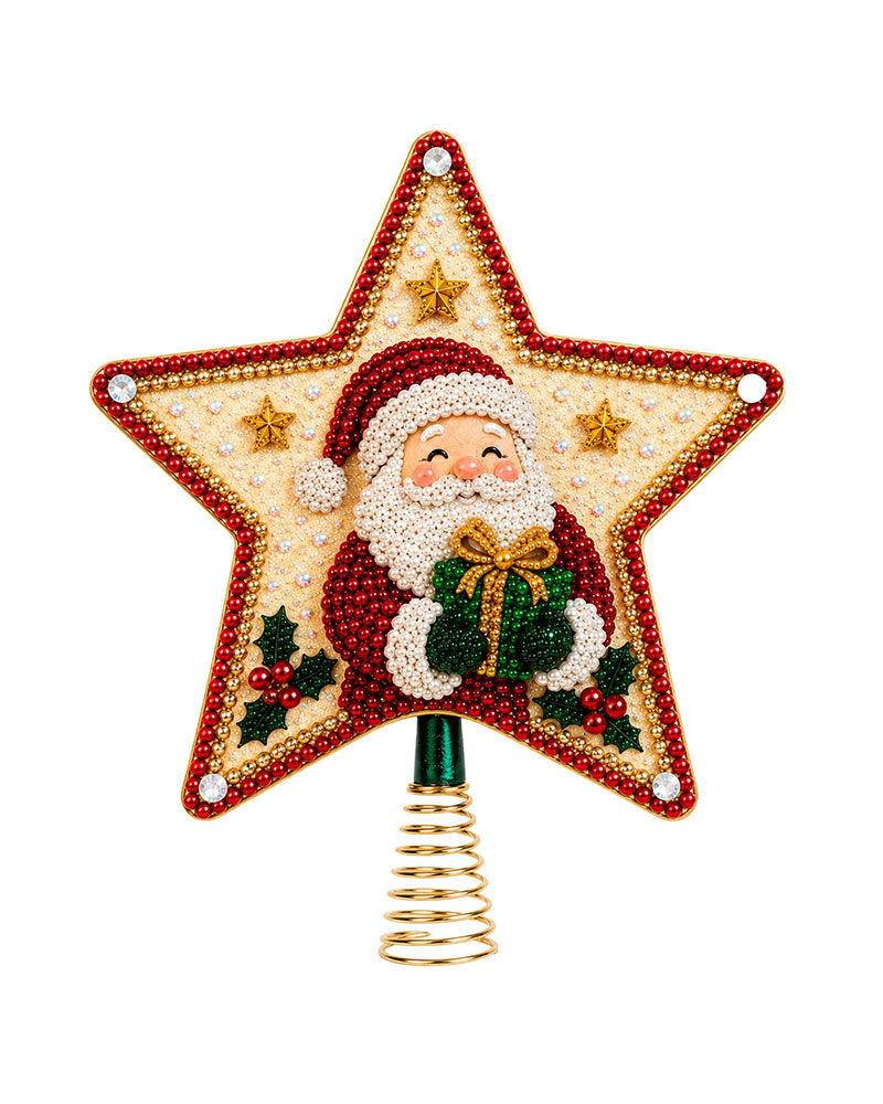 DIY Femkantet Stjerne Diamantmaling Juletretopp