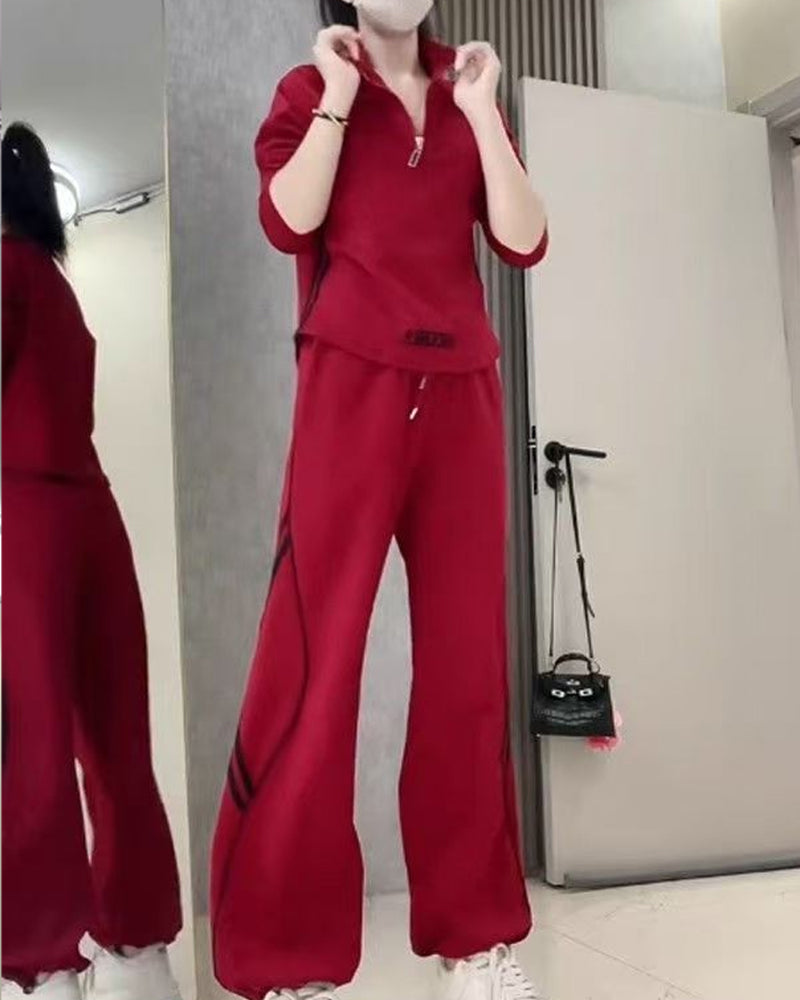 Todelte Sett Uformell Sport Figurfordelaktig