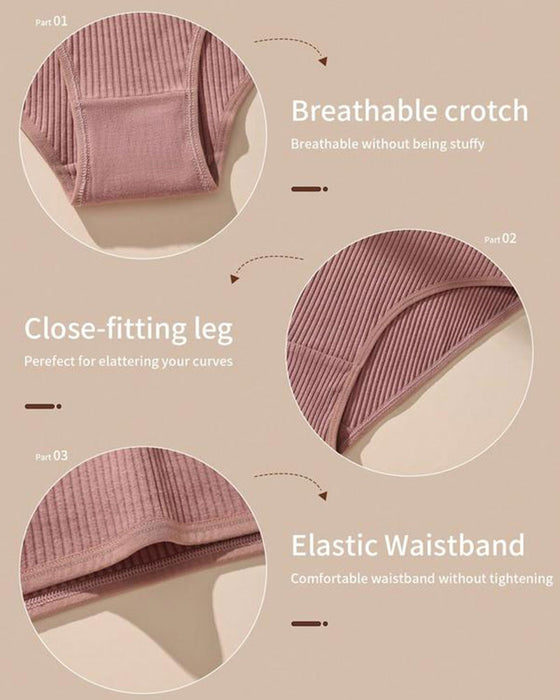 Truse Dames Pustende Vertikal Stripet Tekstur Føles Komfortabel Moteriktig Midje