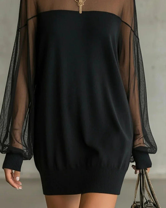 Kjole Lykterm Ensfarget Lappearbeid