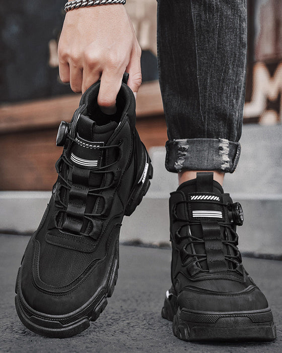 Sko Menns Utendørs Dreie Spenne Arbeid 🔄👞 – Vanntette 💦, Slipresistente 🚶‍♂️, Komfortable , Pustende 🌬️