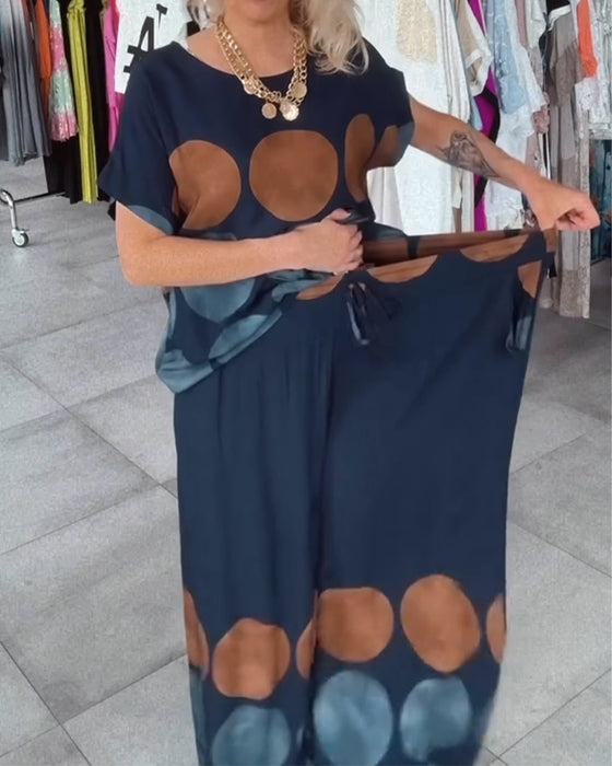 Sett Street Fashion Uformell Trykk Todelt