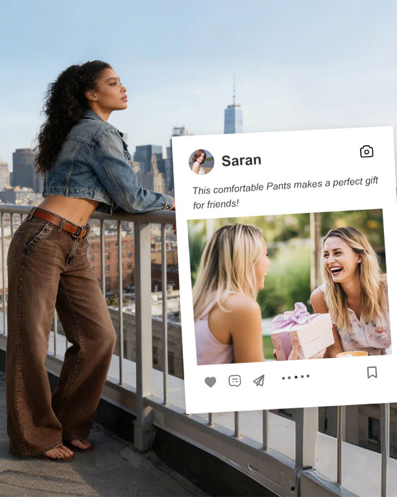 Jeans Multi-Knapp Vasket Løs