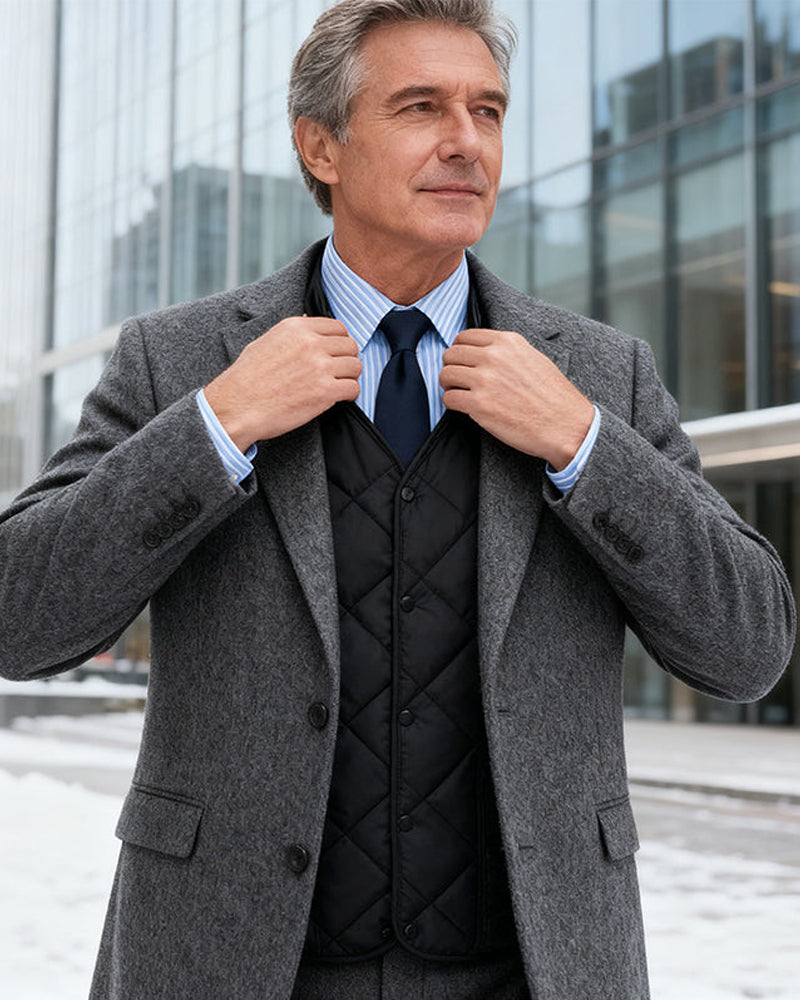 Herre Vest Casual Vattet Termofôret