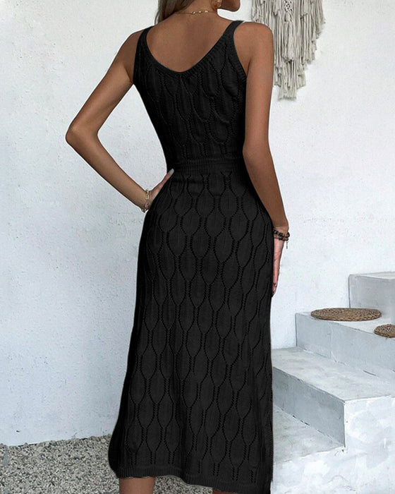 Kjole Ensfarget Sexy Dekke