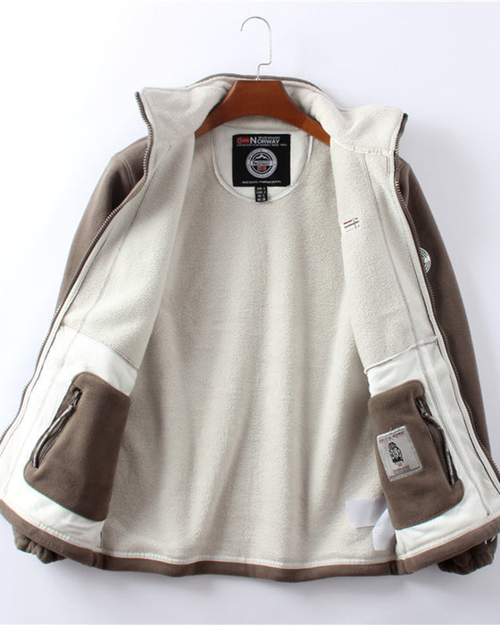 Jakke Herre Dobbel-Lag Fleece & 50% RABATT