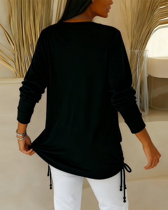 Topp Med Paljetter Og Kontrastfarger I Tofarget Look