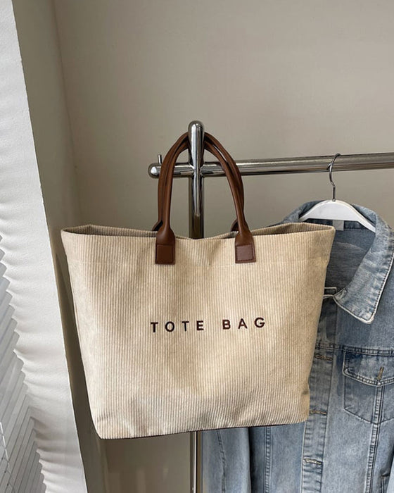 Veske Bokstavtrykk Tote