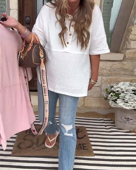 Topp Knapping Foran Kort Erme Sammenføyd