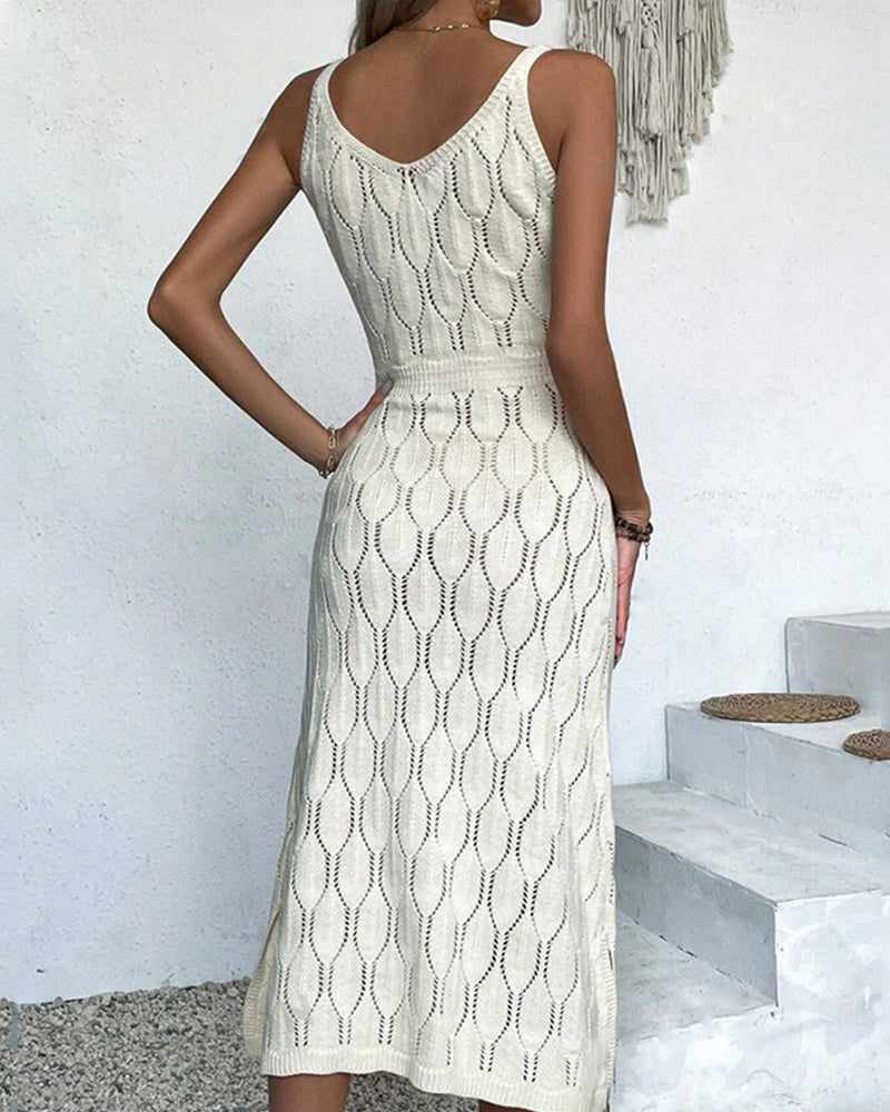 Kjole Ensfarget Sexy Dekke