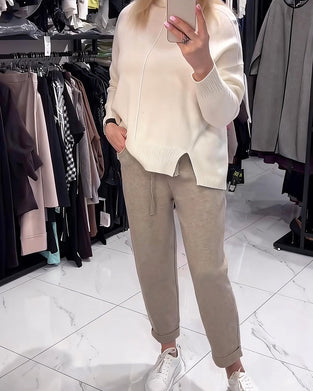 Bukser Lissestrikket Strikket Avkortet