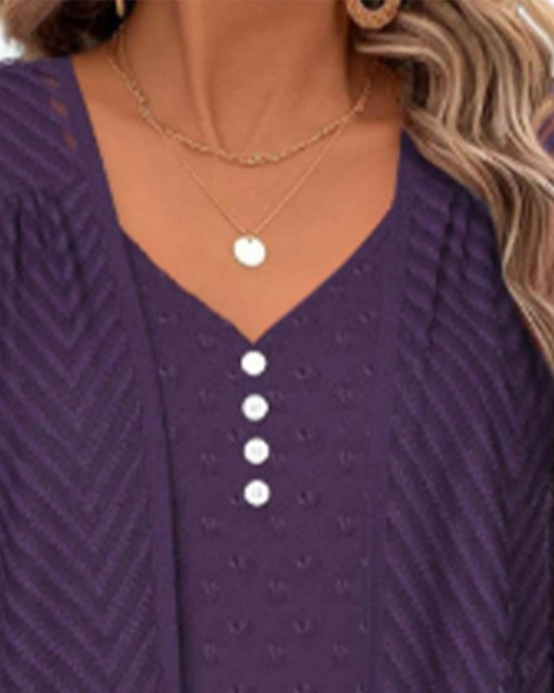 Topp 3d-Blomsterprint To-Delt