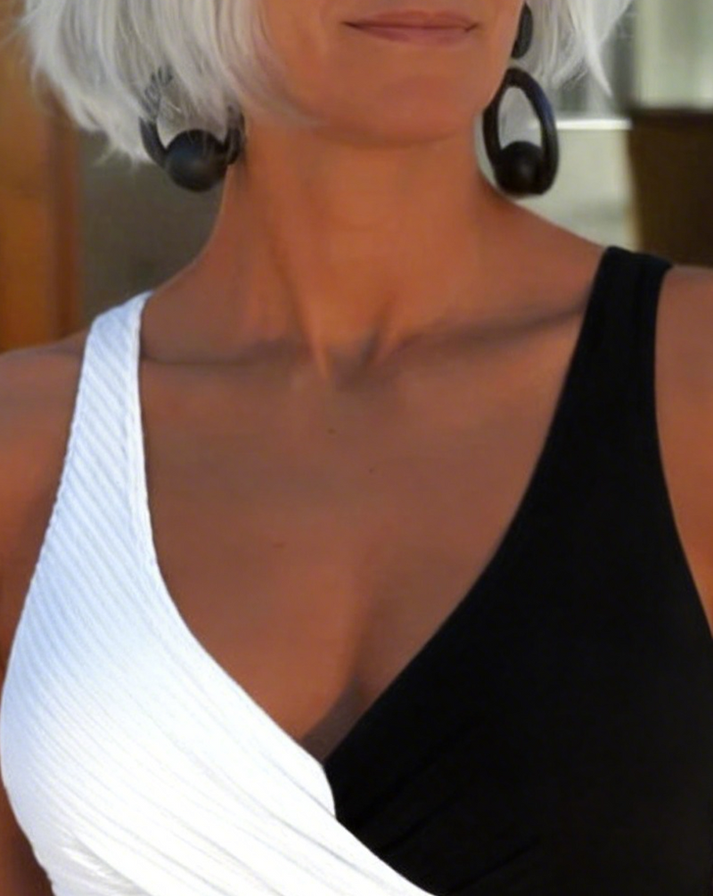 Ett Plagg Kors Fargeblokk