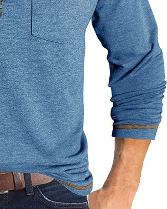 Bluse Menn Knapp Jakkeslag Polo