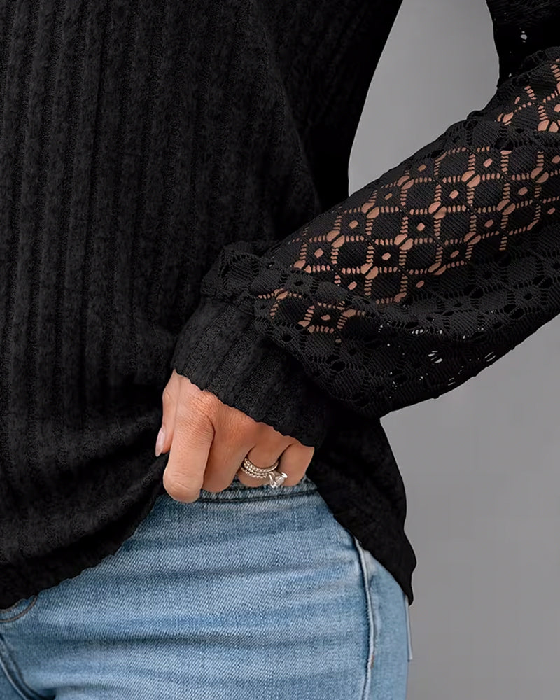 Topp V-hals Børstet Armhullsstripe