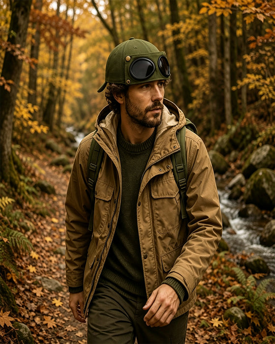 Pilotbaseballcaps Med Avtagbare Goggles – Laget For Gatestil Og Hverdagslooks