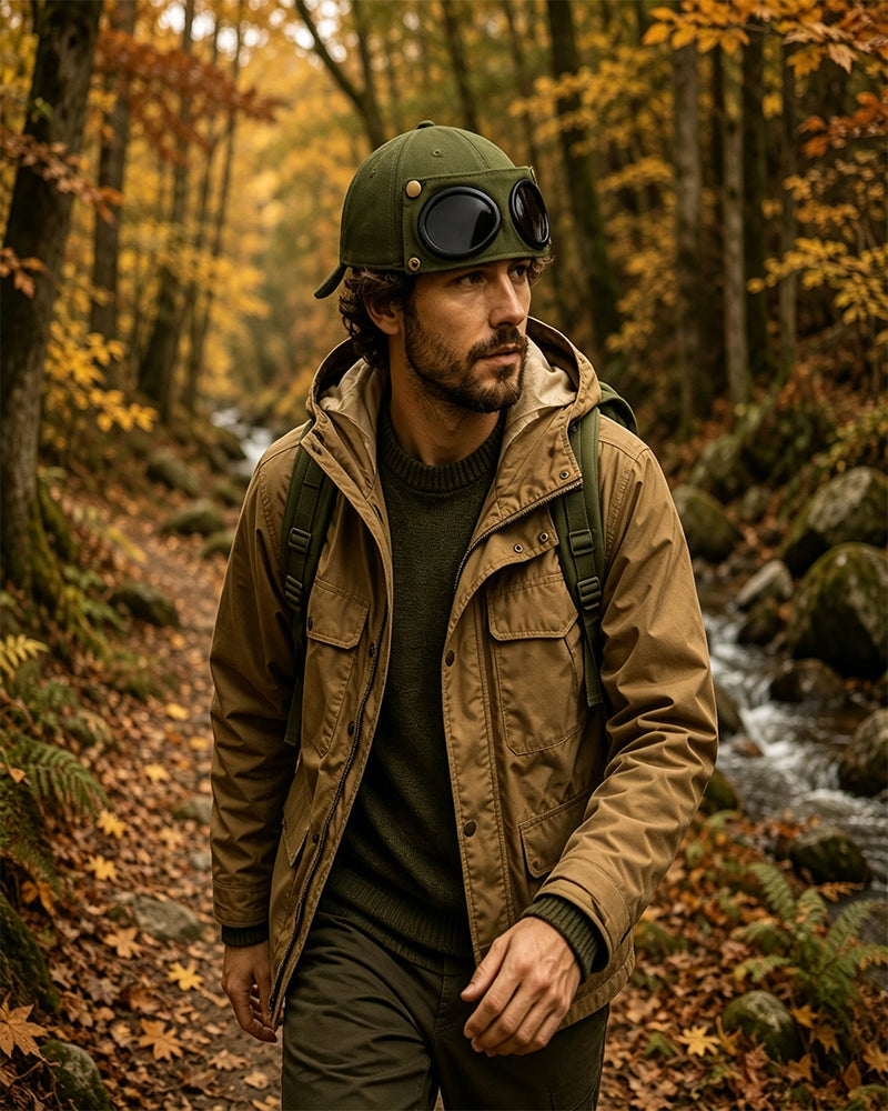 Pilotbaseballcaps Med Avtagbare Goggles – Laget For Gatestil Og Hverdagslooks