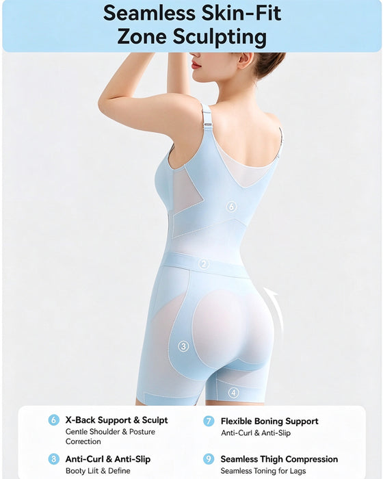 Kjølende Magestyring Rumpeleftende Shapewear Bodysuit