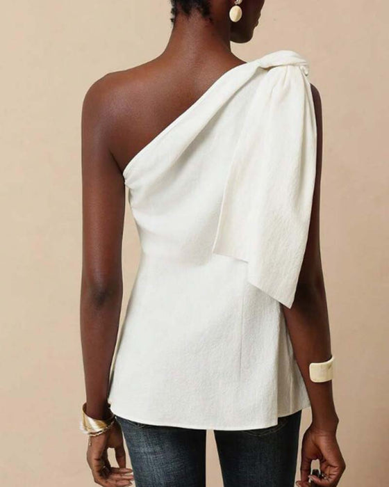 Bluse Off-Shoulder Kors Knyting Design