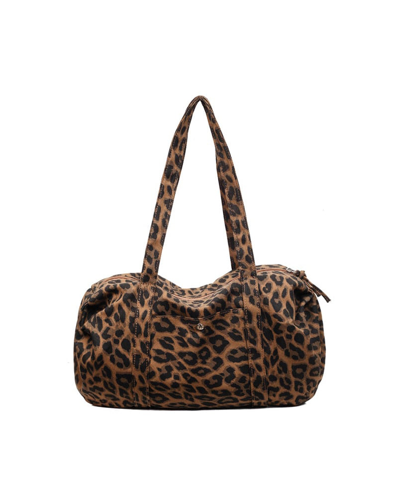 Veske Stor Kapasitet Leopard Trykk Tote