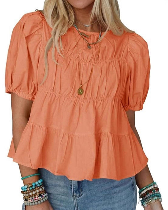 Bluse Pufferme Loose-Fit Rysjet
