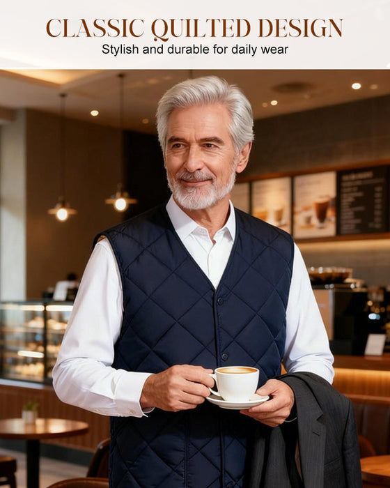 Herre Vest Casual Vattet Termofôret