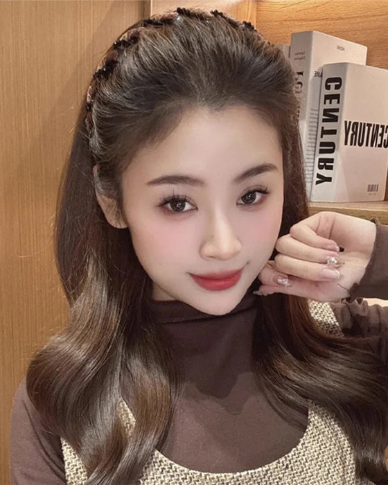 Hårbånd Vintage Høy Kranium Kunstperle