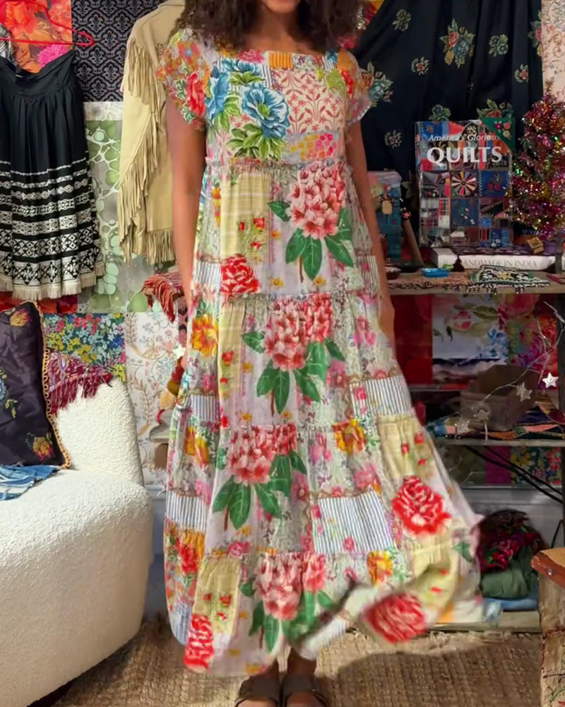 Kjole Fargerik Trykt