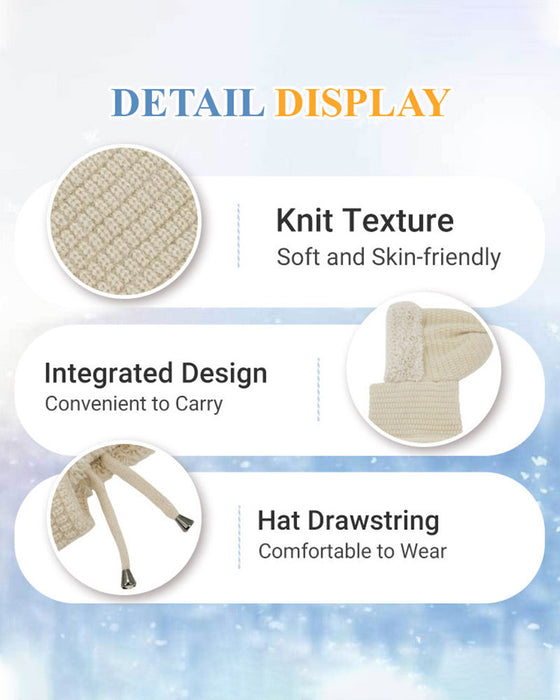 Vindtett Uthuslue Og Skjerf For Kvinner