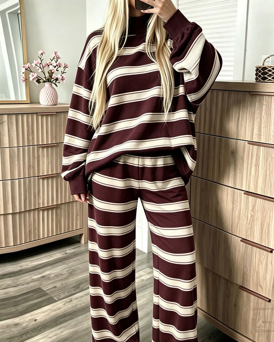 Sett Stripet Dame Casual