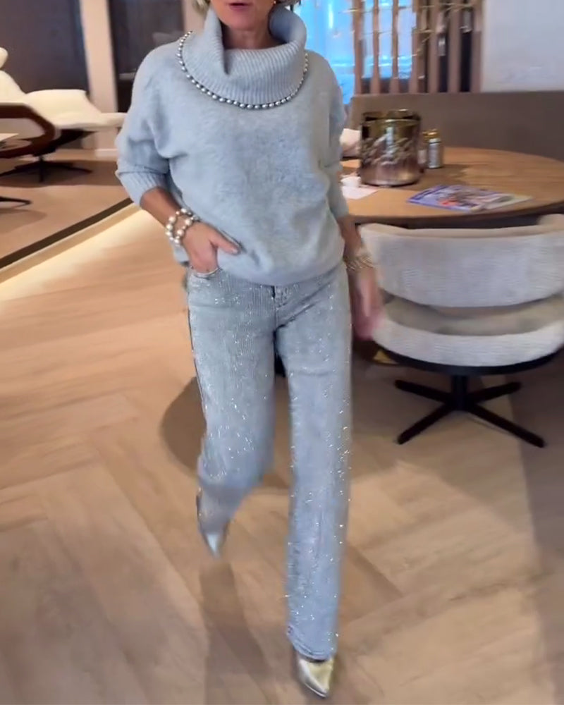 Genser Moteriktig Høy Hals Allsidig