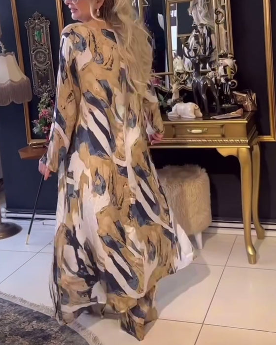 Elegant todelt sett med uregelmessig tryk