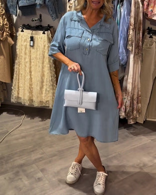 Kjole Jakkeslag Knapp A-kant