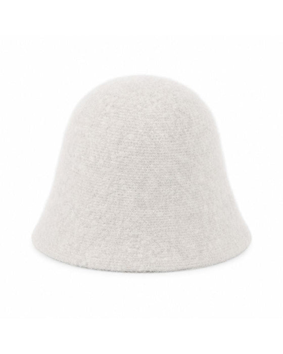 Solid Farge Semsket Bucket Hat
