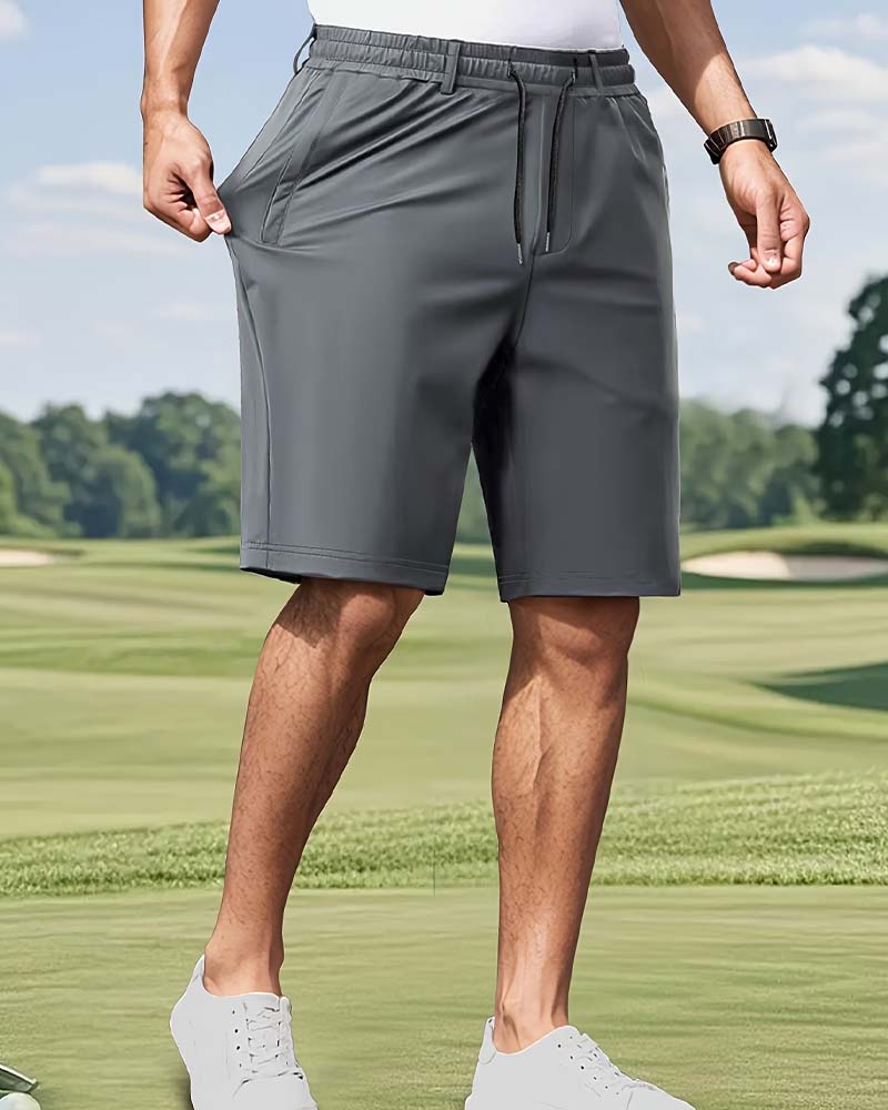 Shorts Elastisk Midje Dragsnor Herre